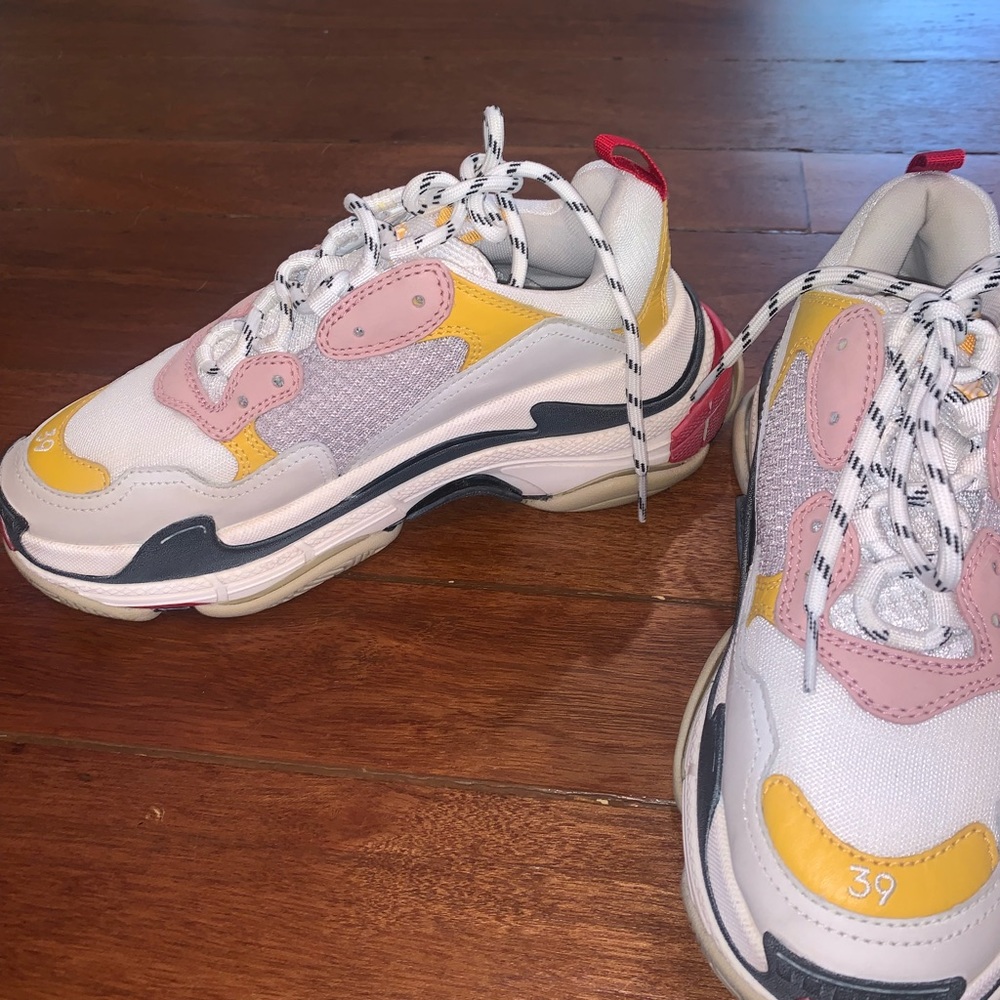 Balenciaga colorblock washes triple s sneakers